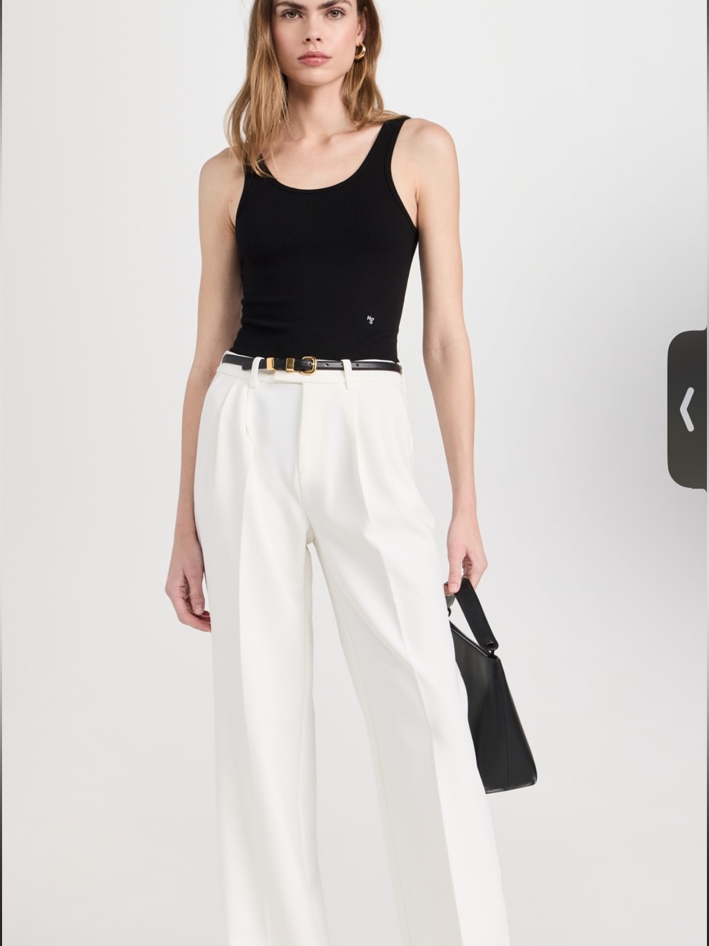 Nwt/ Favorite Daughter/ Low Slung Favorite Pants In White/ The Agnes Pant